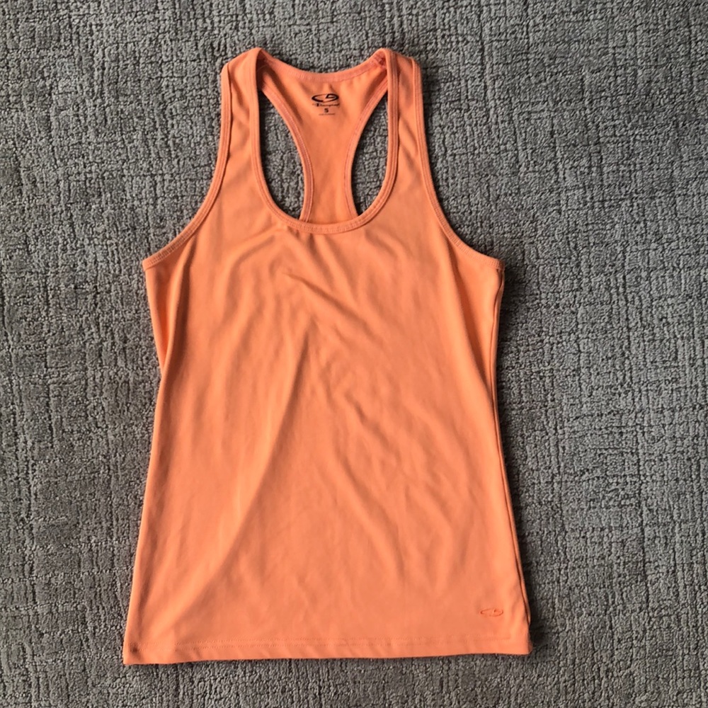 Creamy orange racerback tank top